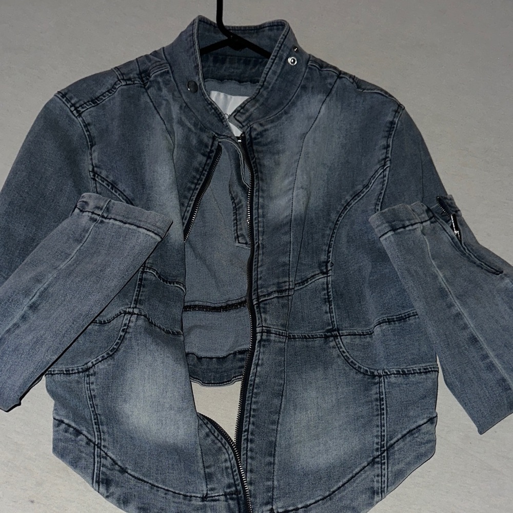 Womens Size XL Stylish Fashion Nova Denim Jacket